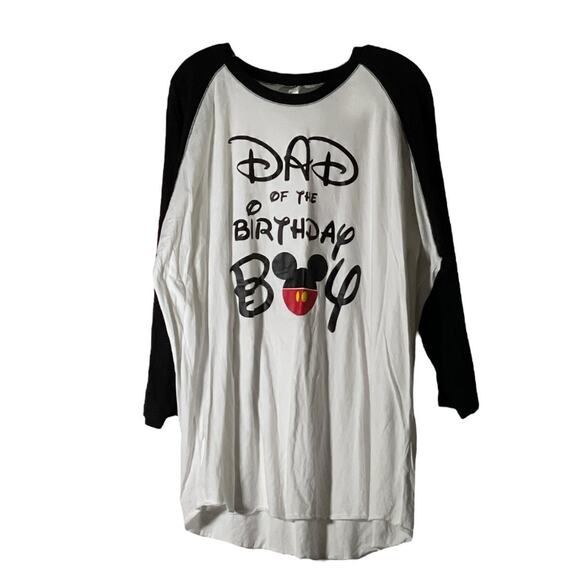 Dad of the Birthday Boy Baseball Shirt Mickey Mouse Inspired Disney Family 3XL - Picture 1 of 8